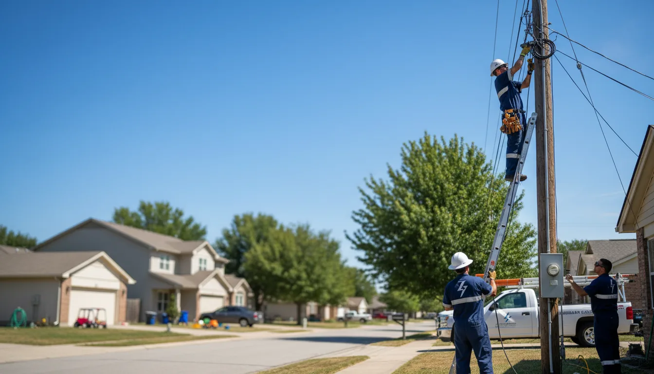 Residential electrician providing installation services in Altus Afb, OK